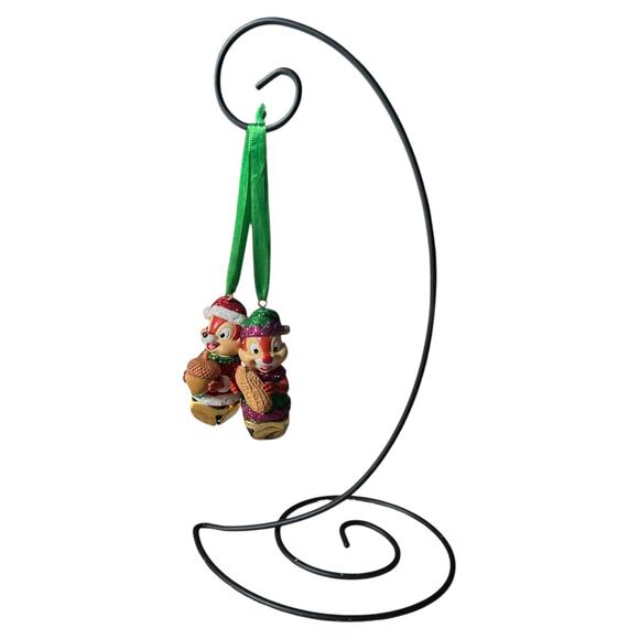 Disney Chip and Dale Glitter Bells 2-CT Ornaments - Picture 2 of 5